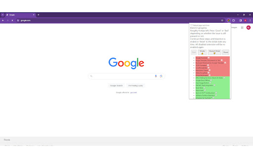 Chrome Bisect Bad Extension  from Chrome web store to be run with OffiDocs Chromium online