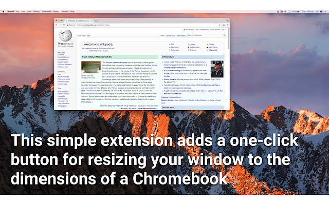 Ang Chromebook Simulator mula sa Chrome web store na tatakbo sa OffiDocs Chromium online