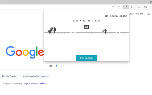 Chrome Dino Official  from Chrome web store to be run with OffiDocs Chromium online