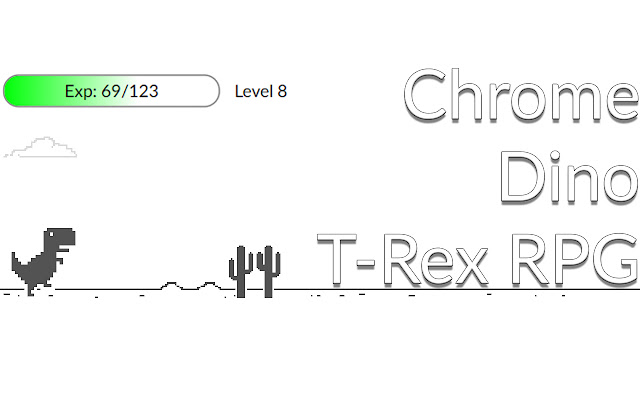 Chrome Dino T Rex RPG  from Chrome web store to be run with OffiDocs Chromium online