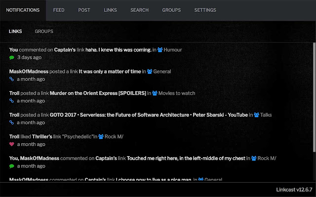 Chrome Extension Linkcast  from Chrome web store to be run with OffiDocs Chromium online