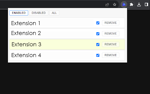 Chrome Extension Manager | Master  from Chrome web store to be run with OffiDocs Chromium online