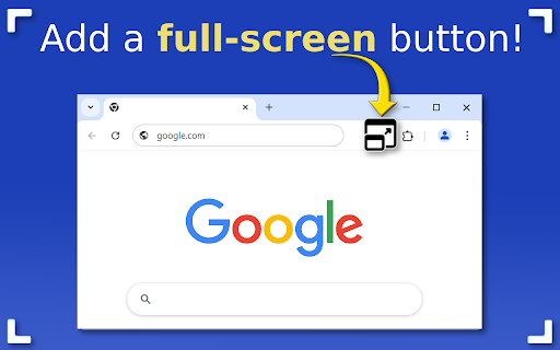 Chrome Full Screen  from Chrome web store to be run with OffiDocs Chromium online