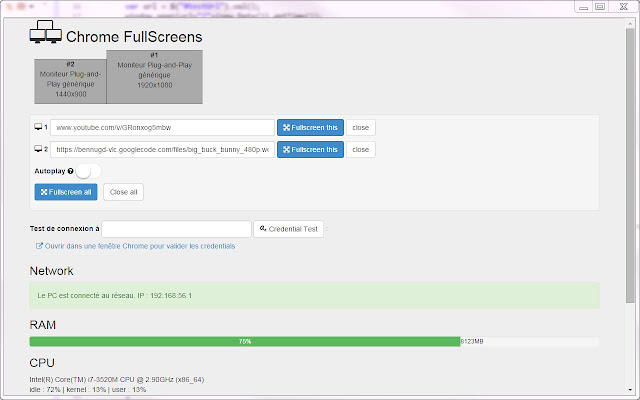 Chrome FullScreens  from Chrome web store to be run with OffiDocs Chromium online