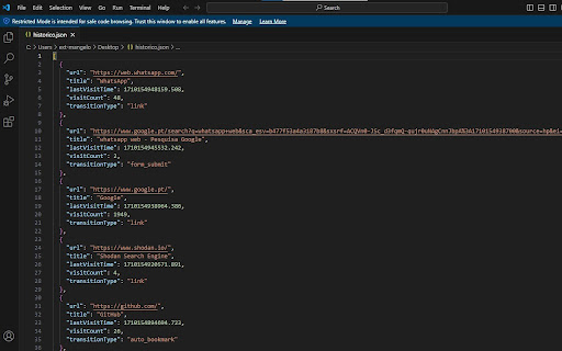 Chrome History Exporter  from Chrome web store to be run with OffiDocs Chromium online