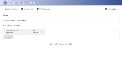 ChromeKeePass Bèta  from Chrome web store to be run with OffiDocs Chromium online