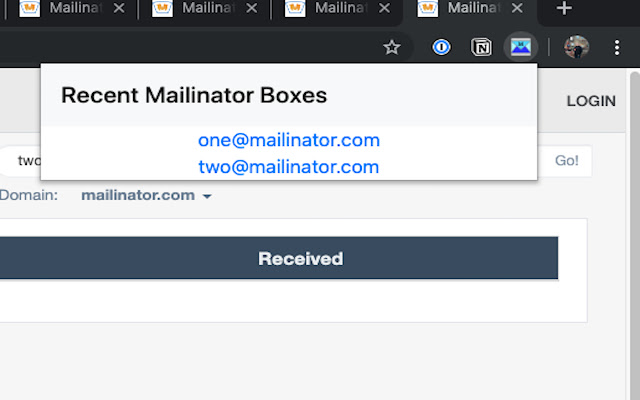 Chrome Mailinator Omnibox  from Chrome web store to be run with OffiDocs Chromium online