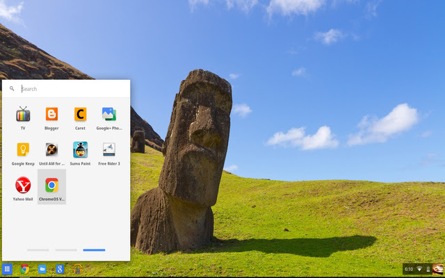 ChromeOS Visual  from Chrome web store to be run with OffiDocs Chromium online