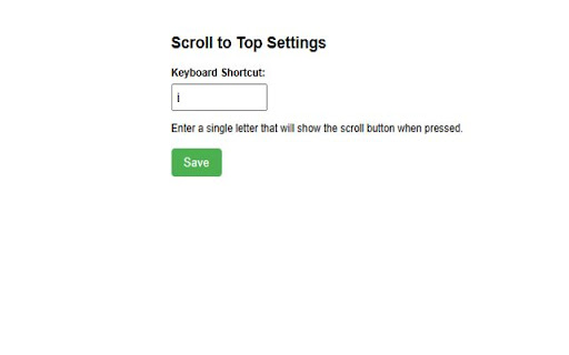 Chrome Scroll to Top Extension  from Chrome web store to be run with OffiDocs Chromium online