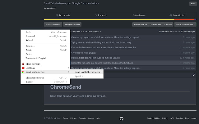 Chrome Send  from Chrome web store to be run with OffiDocs Chromium online
