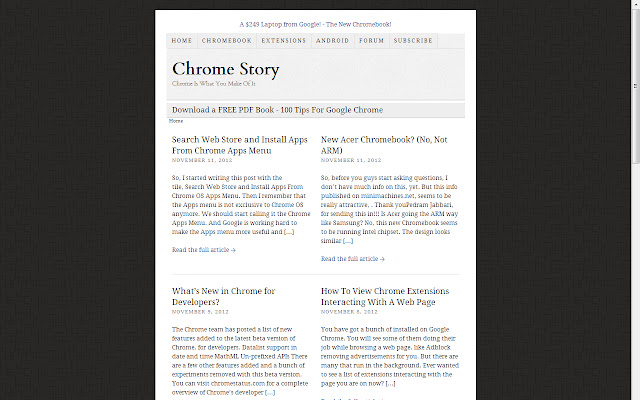 Chrome Story  from Chrome web store to be run with OffiDocs Chromium online