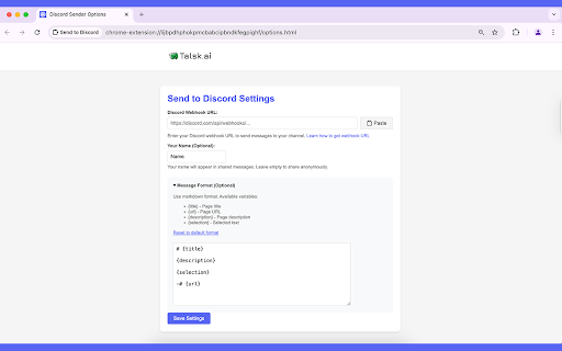 Chrome to Discord  from Chrome web store to be run with OffiDocs Chromium online