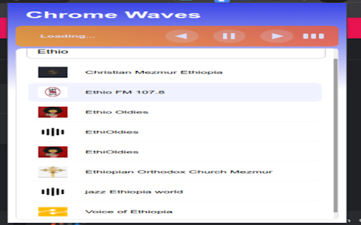 Chrome Waves  from Chrome web store to be run with OffiDocs Chromium online