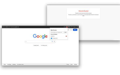 Chrome Web Blocker  from Chrome web store to be run with OffiDocs Chromium online