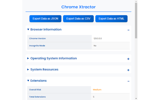 ChromeXtractor  from Chrome web store to be run with OffiDocs Chromium online
