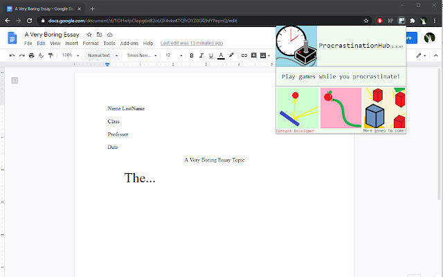 Chromini Games  from Chrome web store to be run with OffiDocs Chromium online
