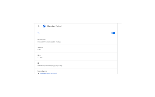 Chromium Preload  from Chrome web store to be run with OffiDocs Chromium online