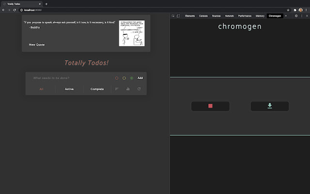 Chromogen  from Chrome web store to be run with OffiDocs Chromium online