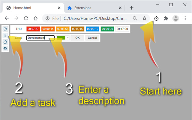Chronos  from Chrome web store to be run with OffiDocs Chromium online