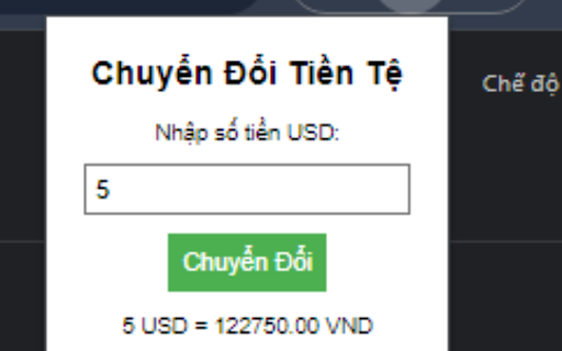 Chuyển Đổi Tiền Tệ  from Chrome web store to be run with OffiDocs Chromium online