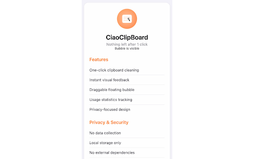 CiaoClipBoard  from Chrome web store to be run with OffiDocs Chromium online