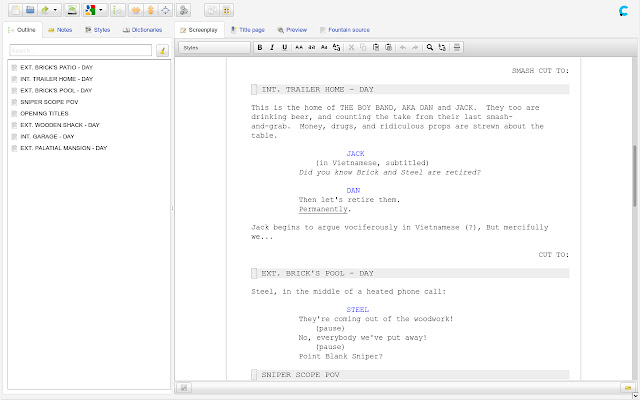 CinemaVision Fountain Editor  from Chrome web store to be run with OffiDocs Chromium online