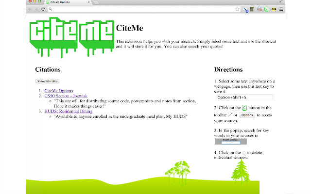 CiteMe  from Chrome web store to be run with OffiDocs Chromium online