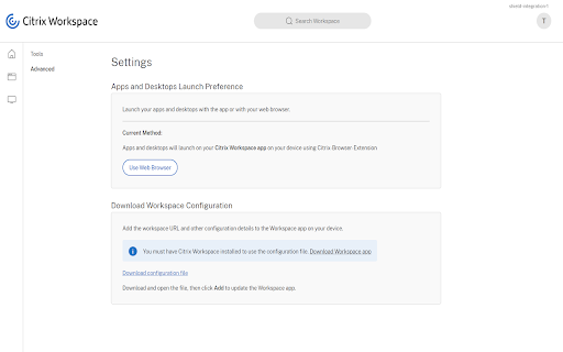 Citrix Web Extension Beta  from Chrome web store to be run with OffiDocs Chromium online
