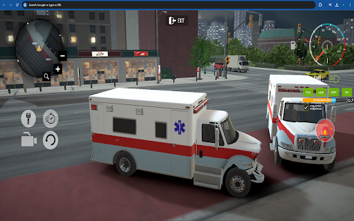 City Ambulance Driving Game  from Chrome web store to be run with OffiDocs Chromium online