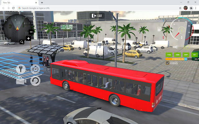 Игра City Bus Driver Car Game из интернет-магазина Chrome будет работать с OffiDocs Chromium онлайн