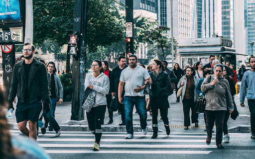 City Crosswalk Crowd  from Chrome web store to be run with OffiDocs Chromium online