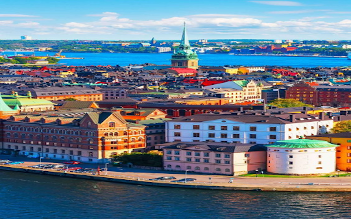 City inside the river wallpaper  from Chrome web store to be run with OffiDocs Chromium online