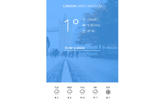 cityWeather  from Chrome web store to be run with OffiDocs Chromium online
