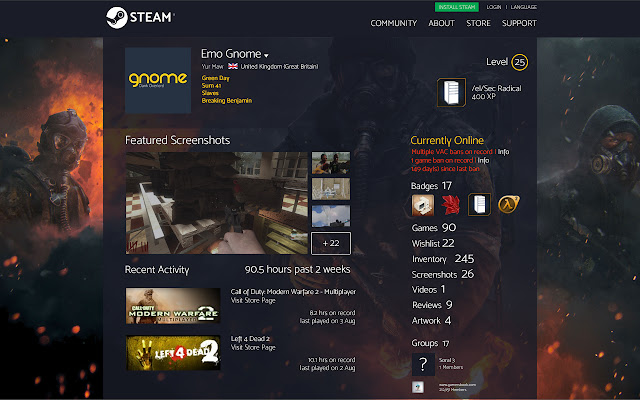 CJW Steam Revamp  from Chrome web store to be run with OffiDocs Chromium online