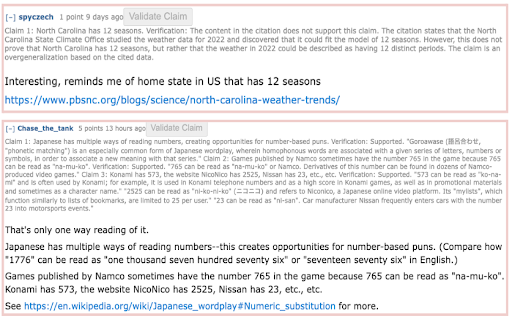 ClaimValidator  from Chrome web store to be run with OffiDocs Chromium online