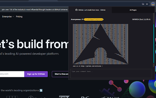 Clamor Comment Anywhere  from Chrome web store to be run with OffiDocs Chromium online