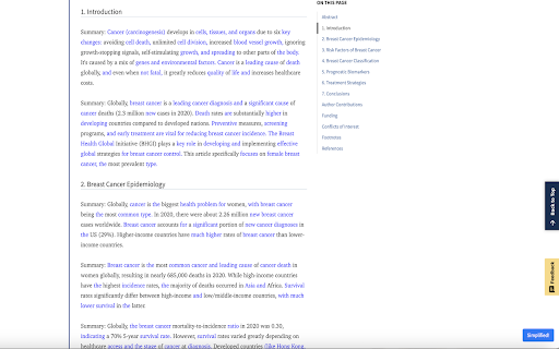 Clarifyia: PubMed Article Summarizer  Simplifier  from Chrome web store to be run with OffiDocs Chromium online
