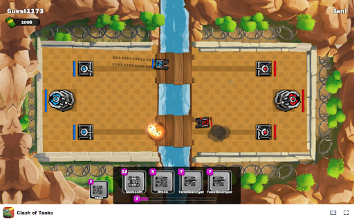 Clash of Tanks Strategize and dominate the battlefield!  from Chrome web store to be run with OffiDocs Chromium online