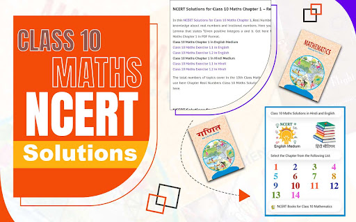 Class 10 Maths  from Chrome web store to be run with OffiDocs Chromium online