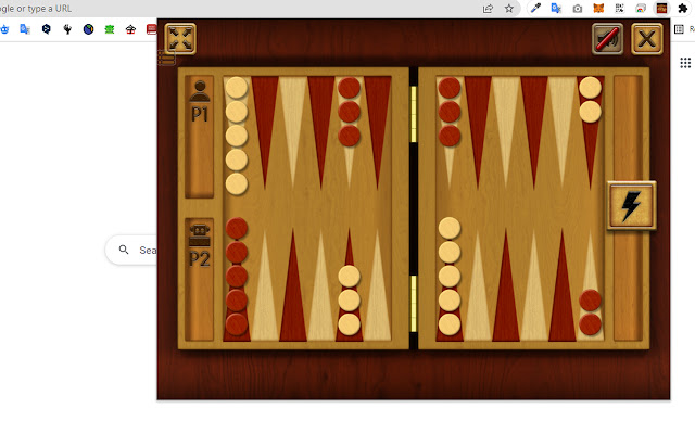 Classic Backgammon Game  from Chrome web store to be run with OffiDocs Chromium online