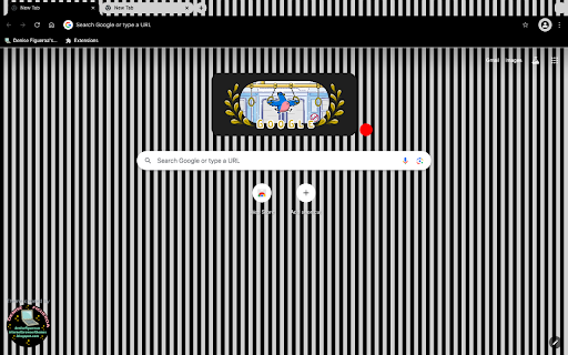 Classic Black and Gray Pinstripe  from Chrome web store to be run with OffiDocs Chromium online