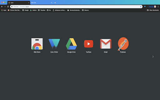 Classic Blue Gradient Theme  from Chrome web store to be run with OffiDocs Chromium online