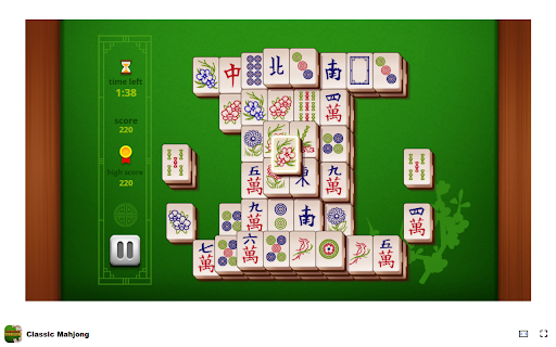 Classic Mahjong Game Become the best at Classic Mahjong!  from Chrome web store to be run with OffiDocs Chromium online