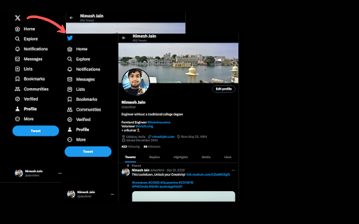 Classic Twitter Bird Extension  from Chrome web store to be run with OffiDocs Chromium online