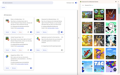 Classroom 6x Unblocked Games  from Chrome web store to be run with OffiDocs Chromium online