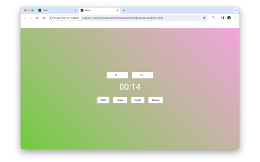 Classroom Timer  from Chrome web store to be run with OffiDocs Chromium online