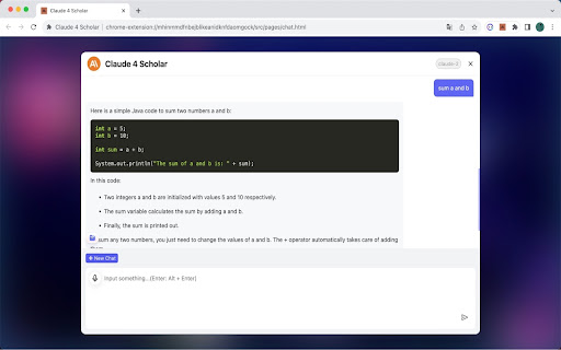 Claude 4 Scholar  from Chrome web store to be run with OffiDocs Chromium online