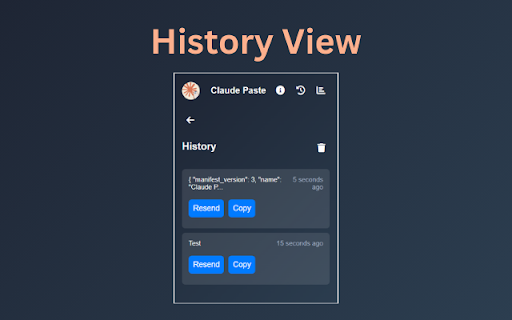 Claude Paste Manager  from Chrome web store to be run with OffiDocs Chromium online
