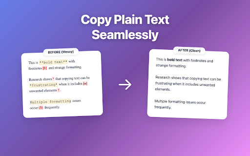 CleanClip – Copy as Plain Text  from Chrome web store to be run with OffiDocs Chromium online