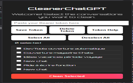 CleanerChatGPT  from Chrome web store to be run with OffiDocs Chromium online